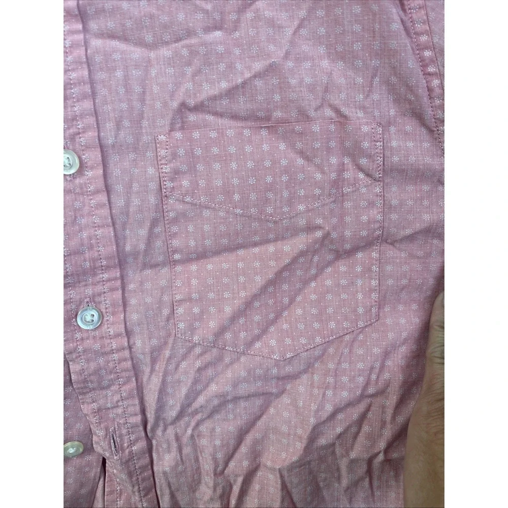 Banana Republic‎ Slim Fit Pink Print Shirt Boys Size XS